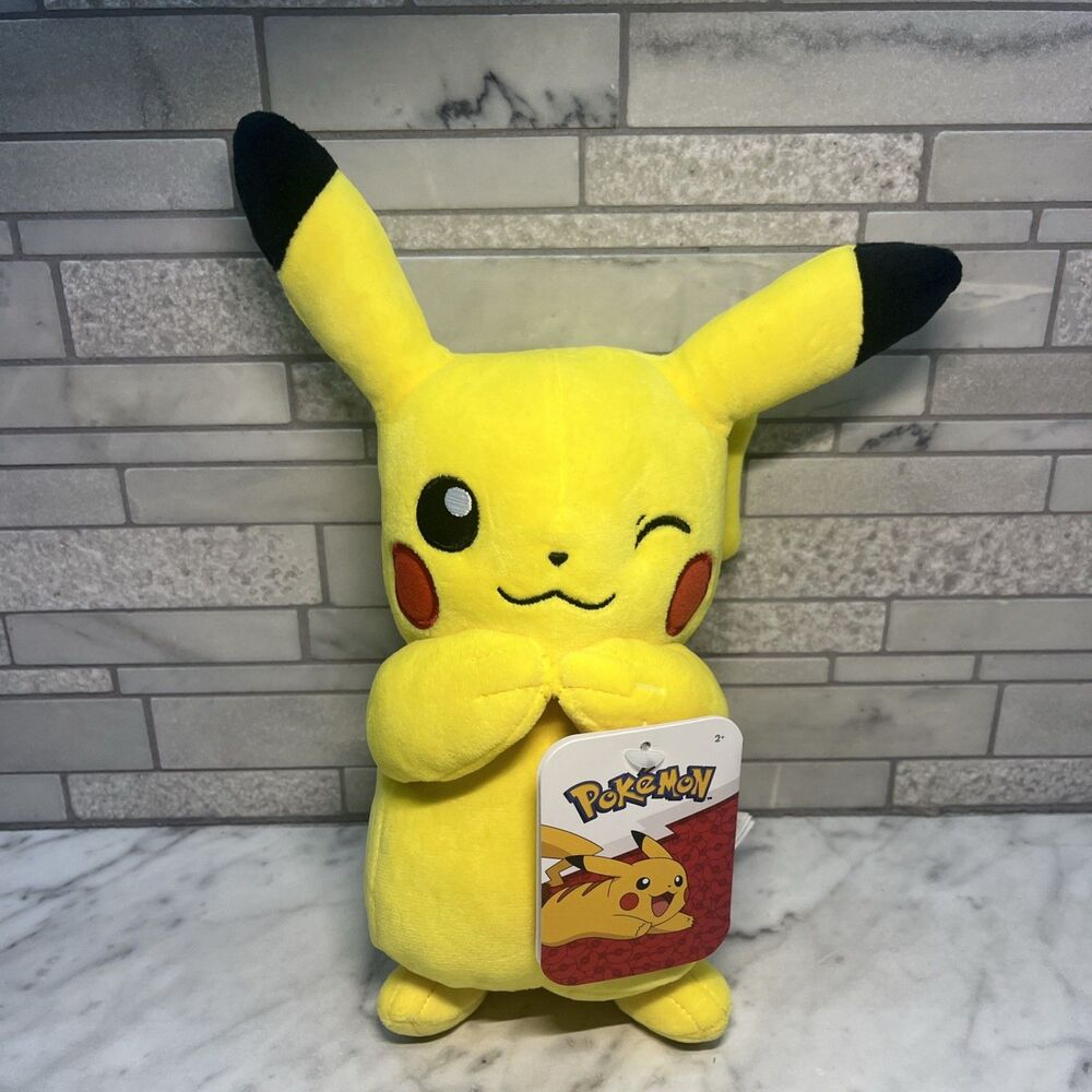 Pikachu Winking Pokémon Plush 8” By Jazwares New With Tag Pokémon fan collectors